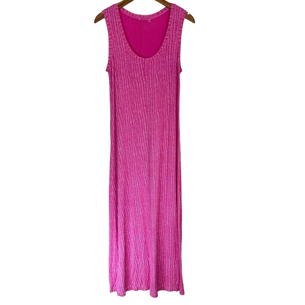 Fresh Produce C’est La Vie Fuchsia Pink Soft Stretch Maxi Dress Size Medium